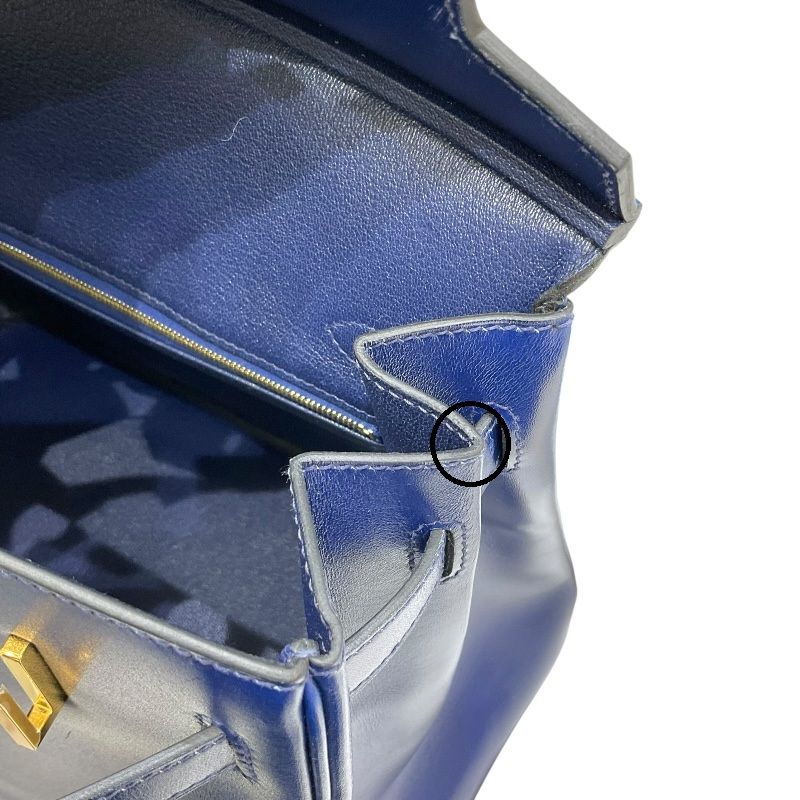 HERMES Birkin 30 Blue Saphir with Gold Hardware - Exquisite Craftsmanship