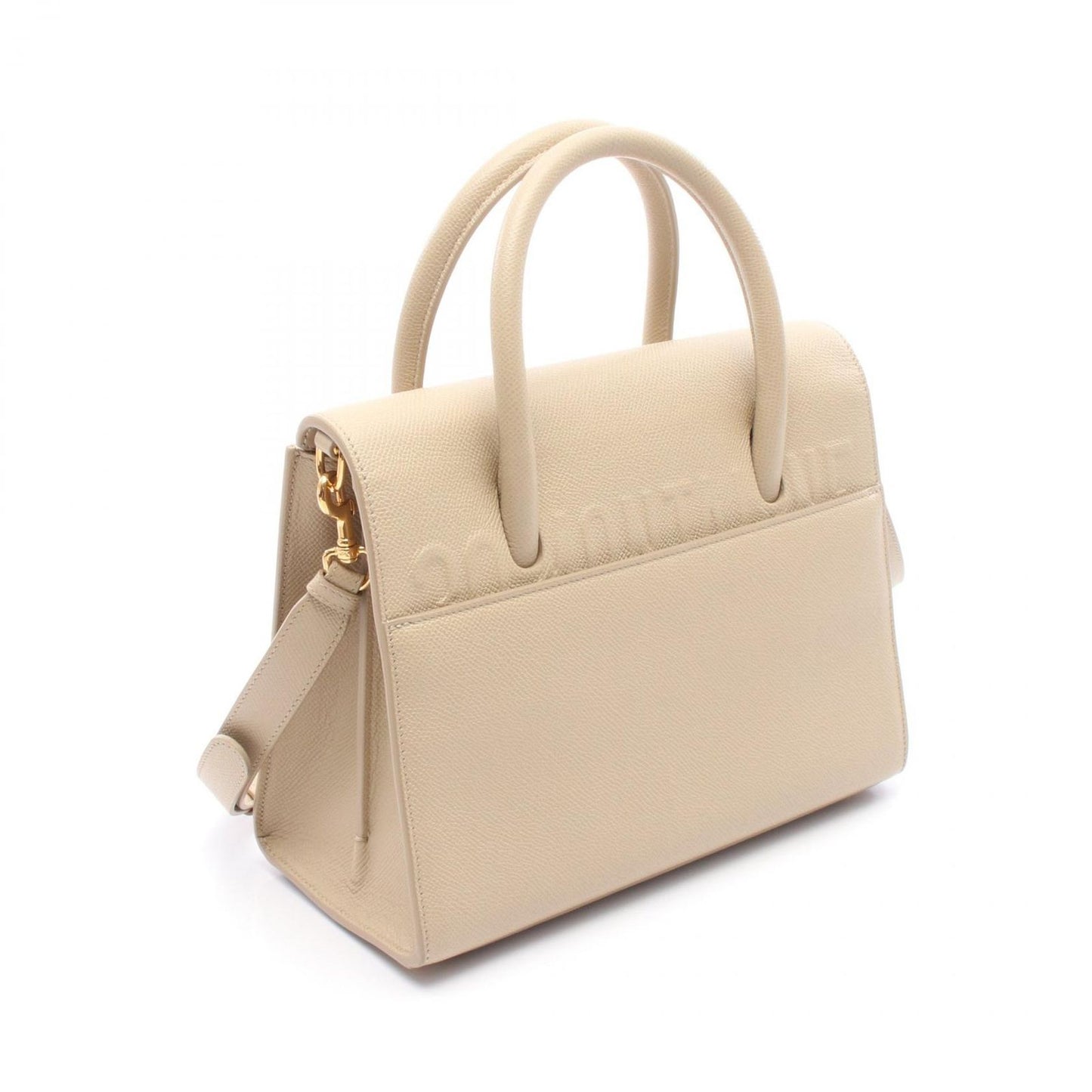 Dior 30 Montaigne Handbag in Beige Leather - Timeless Elegance