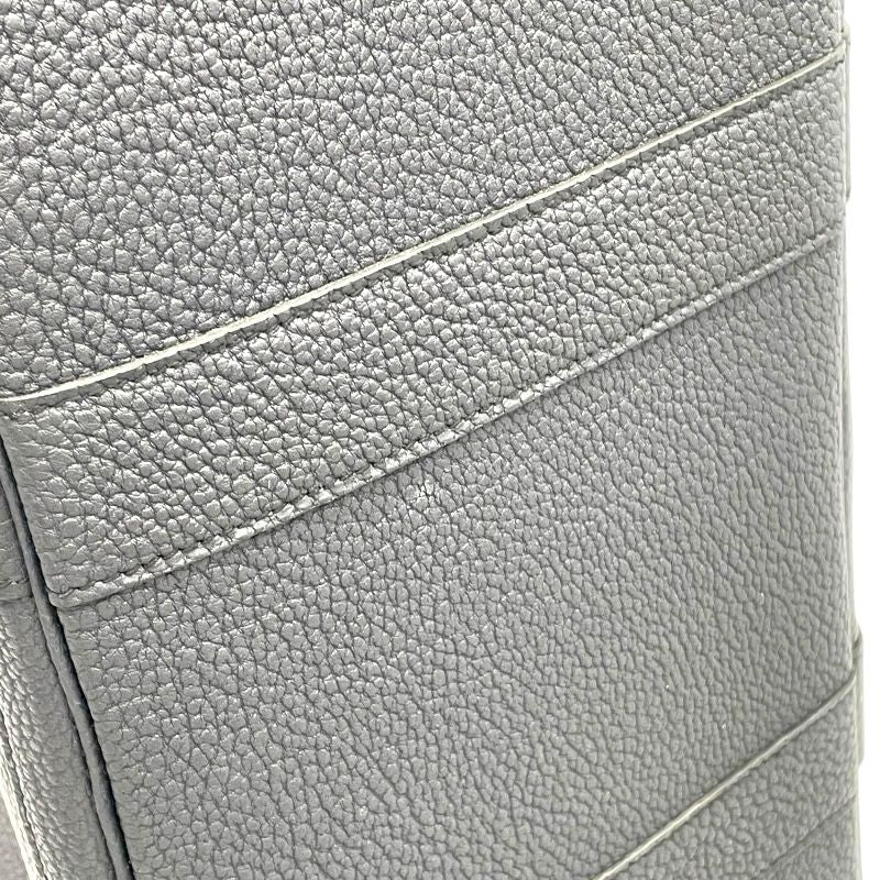 HERMES Garden Party PM Handbag in Blue Nuit with Silver Hardware