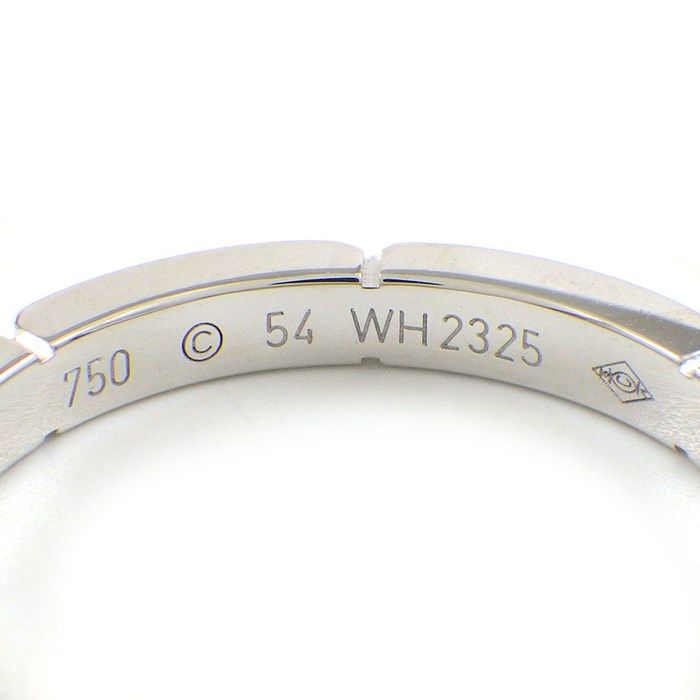 Cartier Maillon Panthère Ring in K18 White Gold - Size 13.5