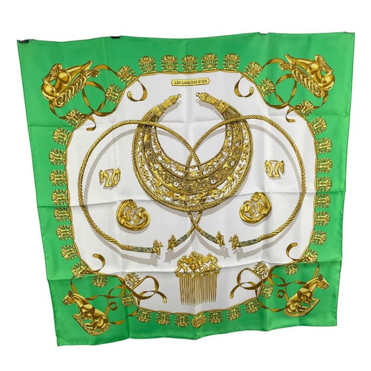 HERMES Les Cavaliers d'Or Multicolor Silk Scarf - Exquisite Elegance