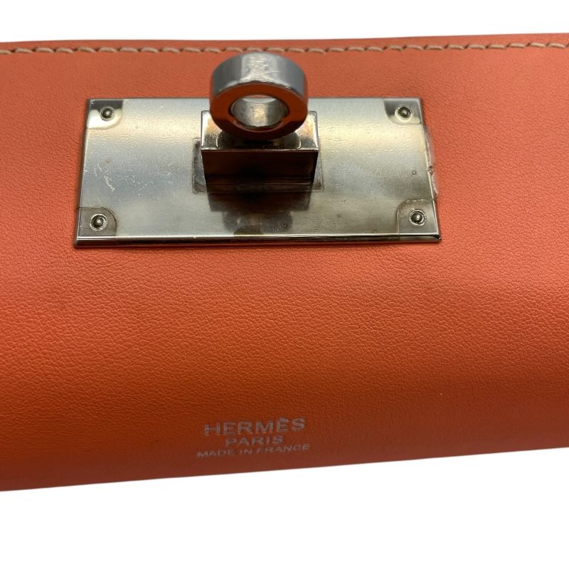 HERMES Toolbox 26 Flamingo Swift Leather Shoulder Bag