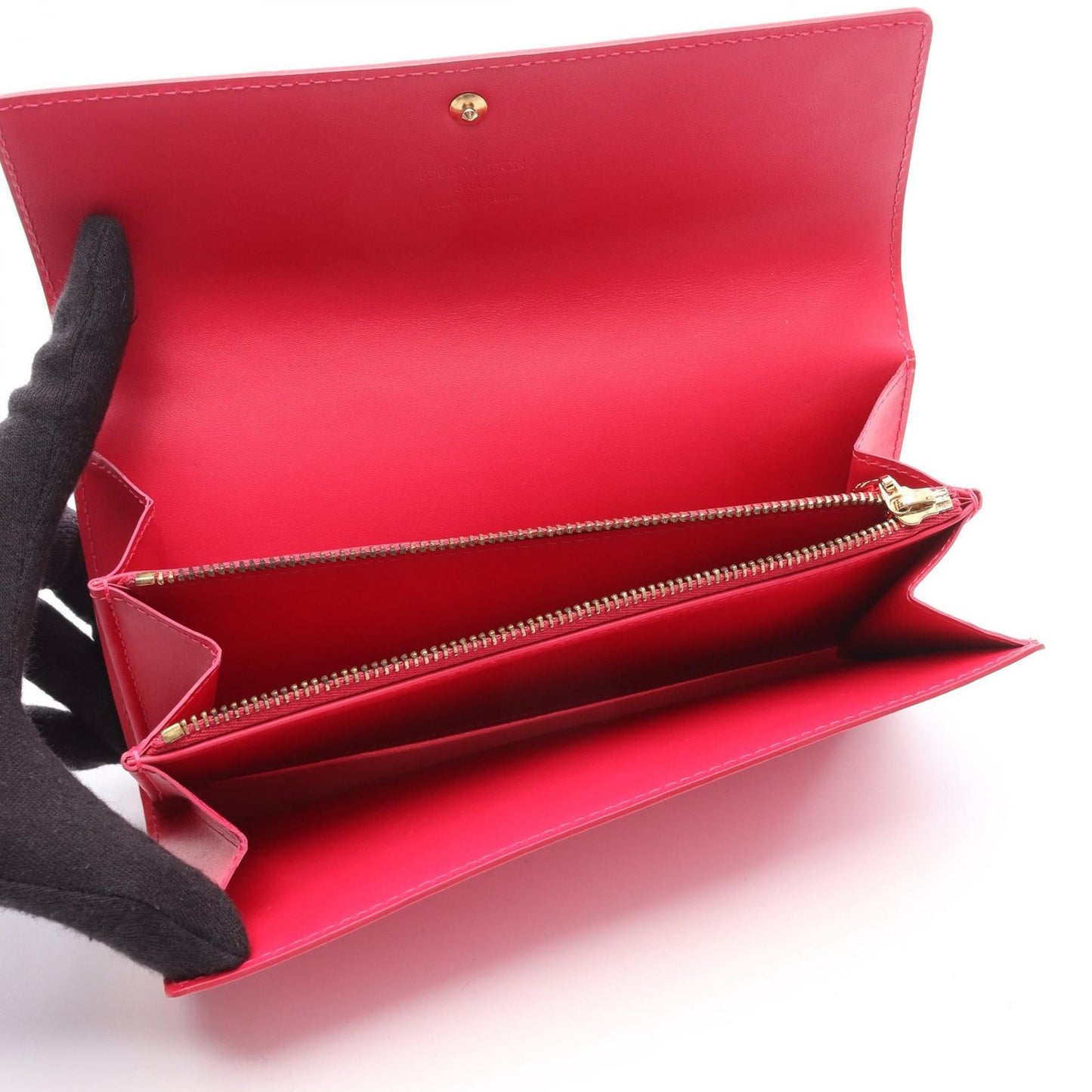 Louis Vuitton Fuchsia Pink Vernis Leather Wallet - Exclusive Design