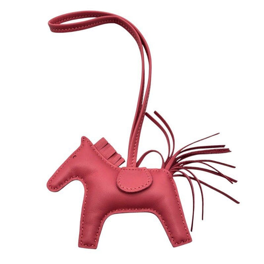 HERMES Rodeo PM Charm in Rose Azalée - Exquisite Craftsmanship