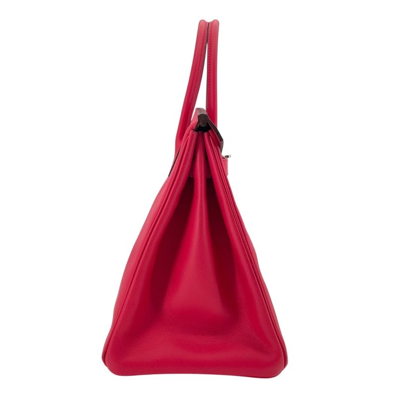 HERMES Birkin 35 D Stamp Rose Extreme with Silver Hardware