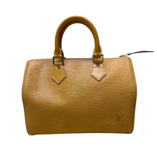 Louis Vuitton Speedy 25 Epi Leather Handbag in Tassili Yellow
