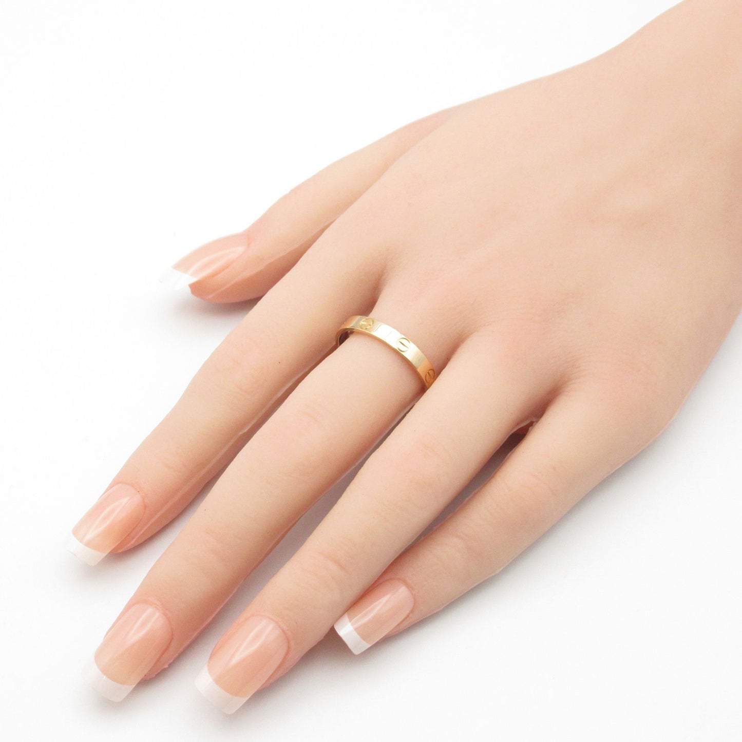 CARTIER Mini Love Ring in K18 Pink Gold - Timeless Elegance