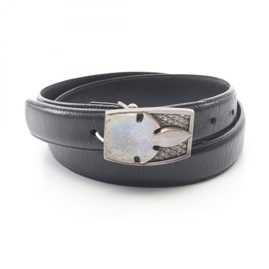 CHROME HEARTS 1.0 Strap Military Flare Leather Belt - Black