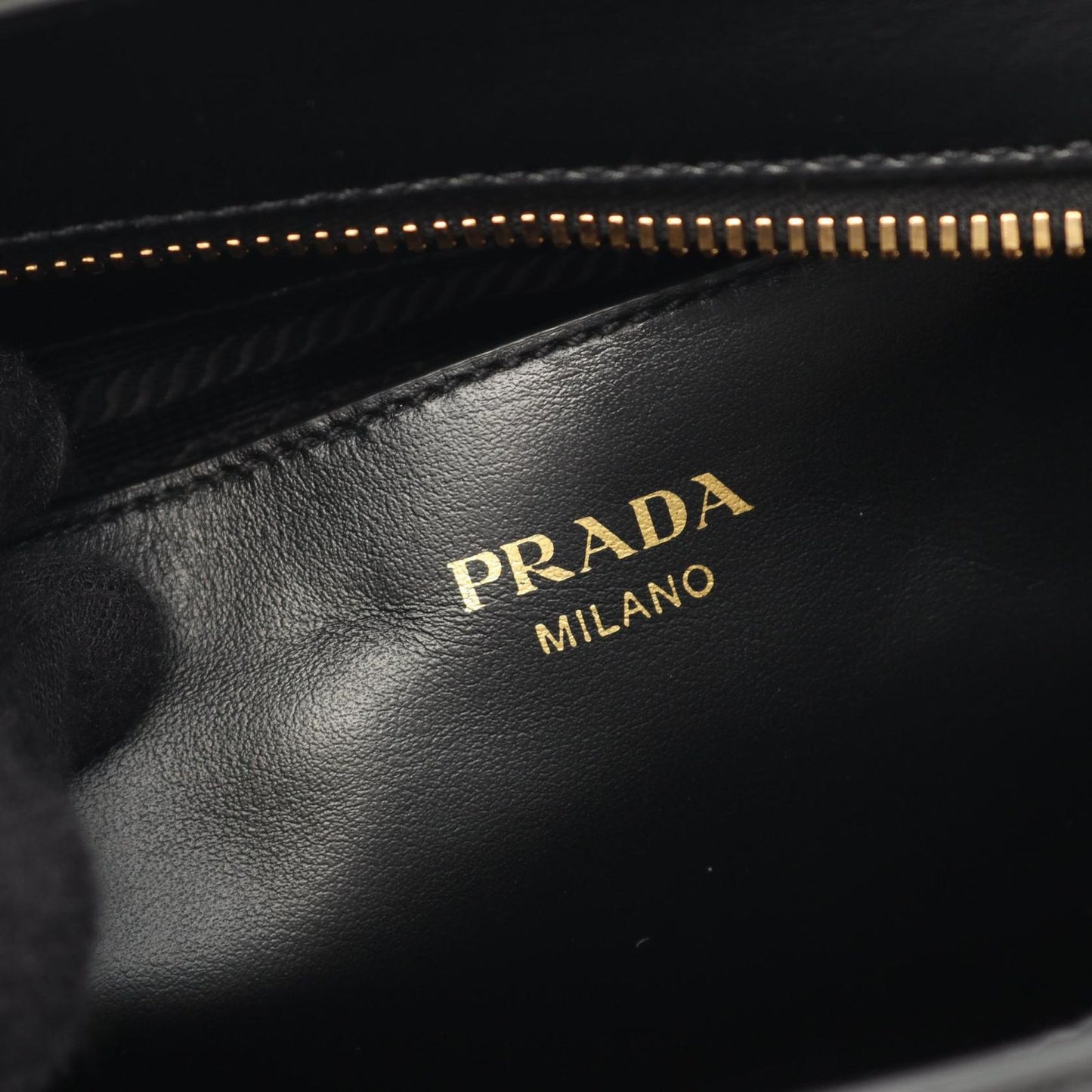 PRADA Saffiano Soft Calf Leather 2-Way Tote Bag - Black