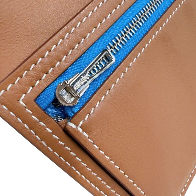 HERMES Citizen Twill Long Wallet - Gold & Silver Hardware (2024)