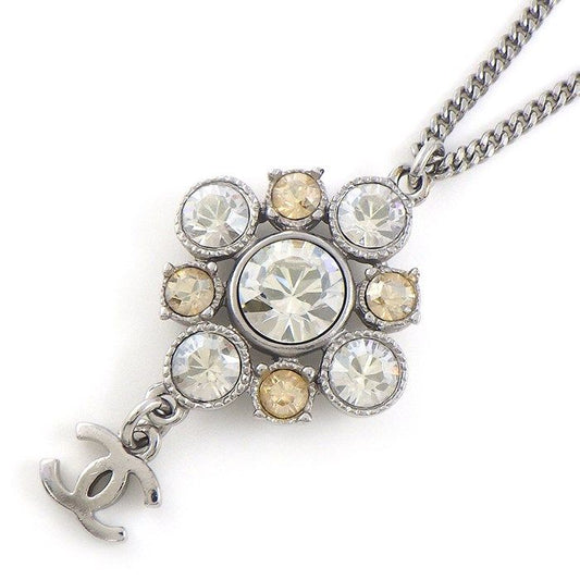 CHANEL Coco Mark Logo Necklace with Rhinestones - Exquisite Craftsmanship