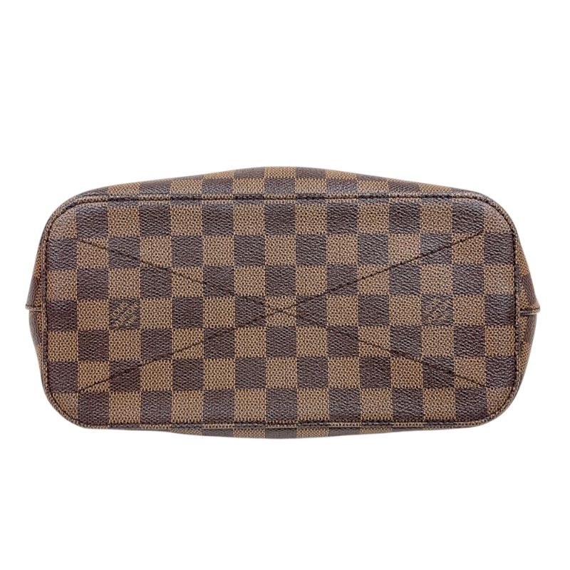 Louis Vuitton Siena PM Brown Damier Shoulder Bag with Gold Hardware