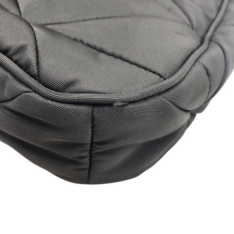 PRADA Padded Re-Nylon Shoulder Bag - Black & Silver Hardware
