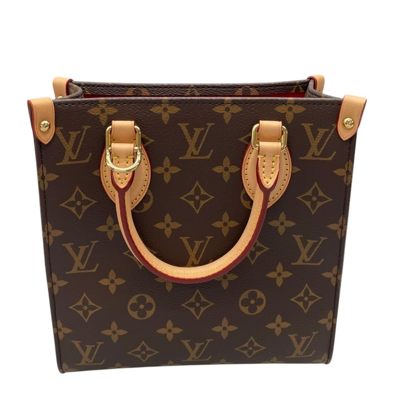 Louis Vuitton Sac Plat BB Monogram Canvas Shoulder Bag - Brown