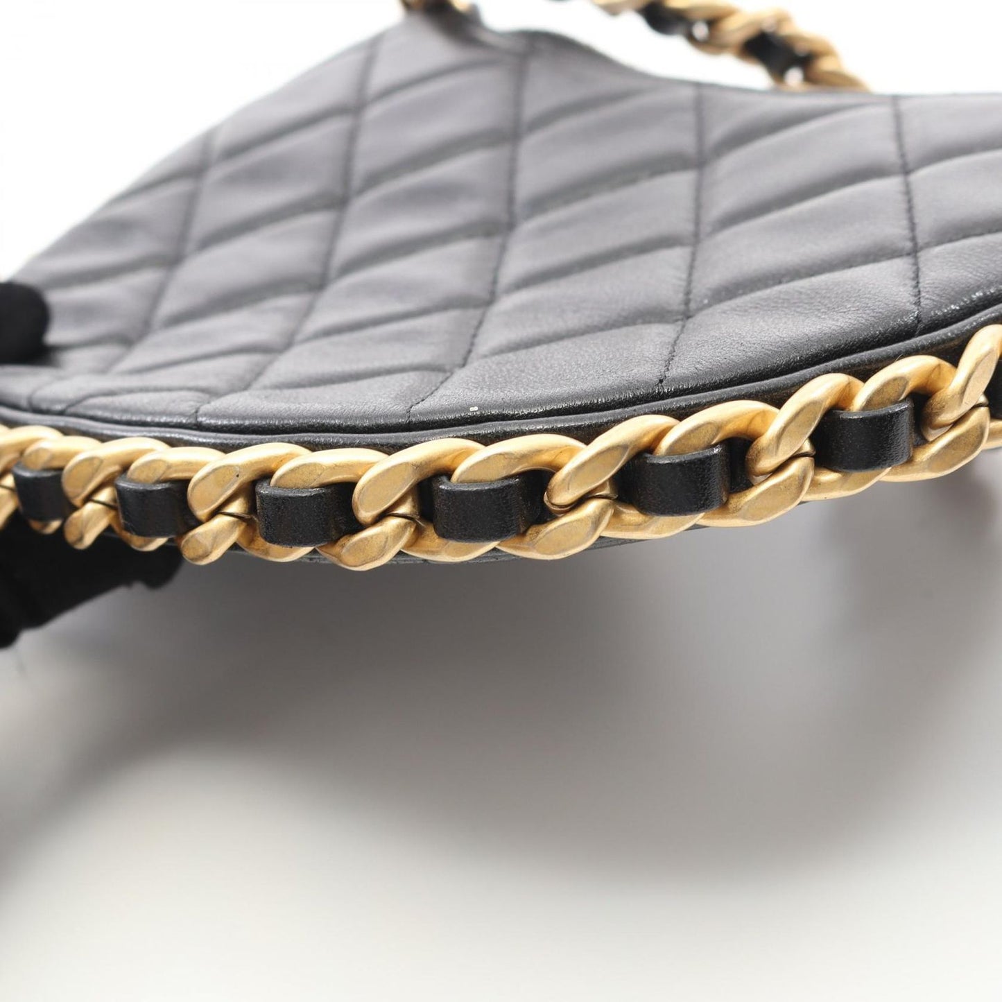 CHANEL Matelassé Black Lambskin Handbag - Timeless Elegance