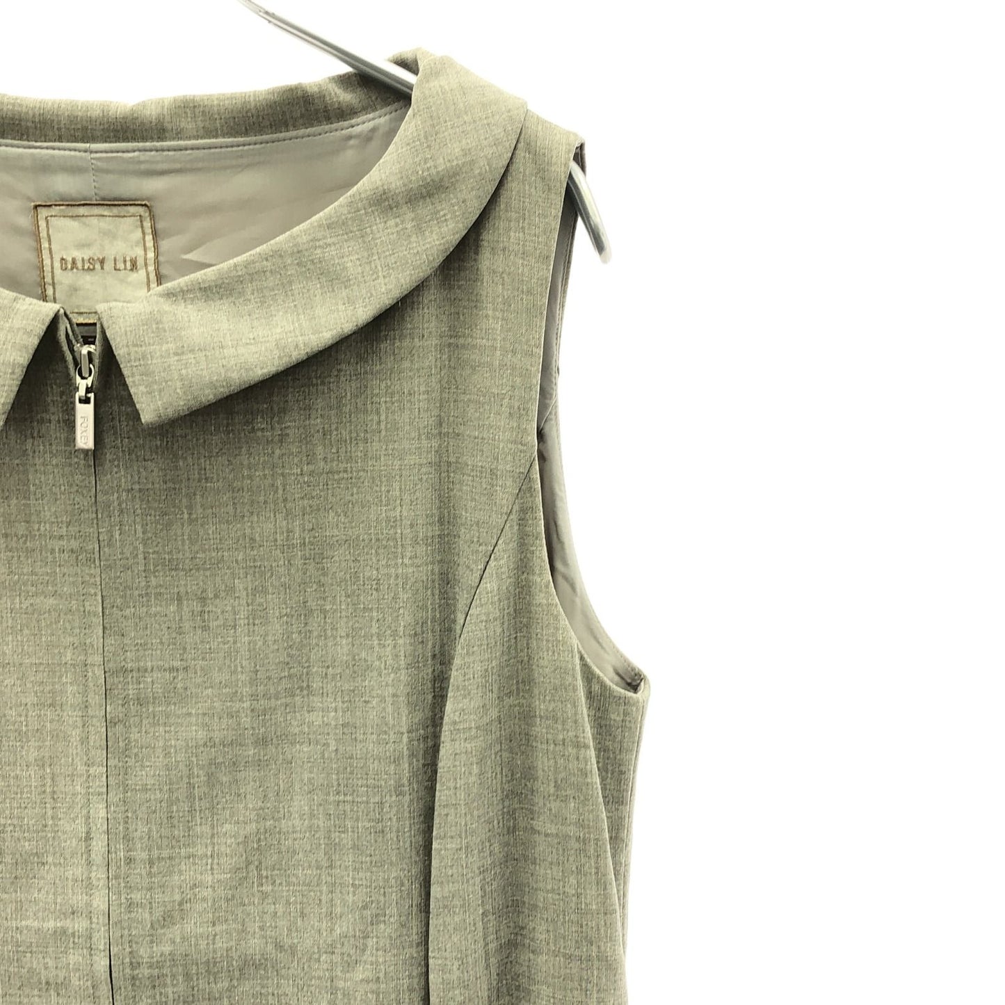 DaisyLin Light Grey Wool Dress - Timeless Elegance
