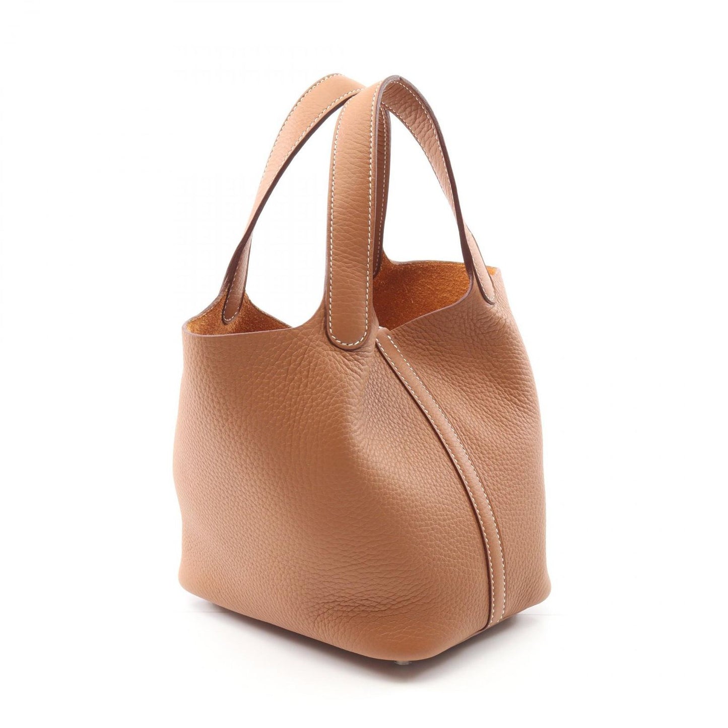 HERMES Picotin Lock PM Handbag in Gold Leather - Unused Luxury