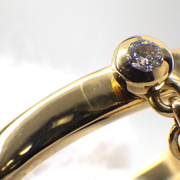 Cartier Trinity Swing Drop Ring with Diamond - 18K Gold