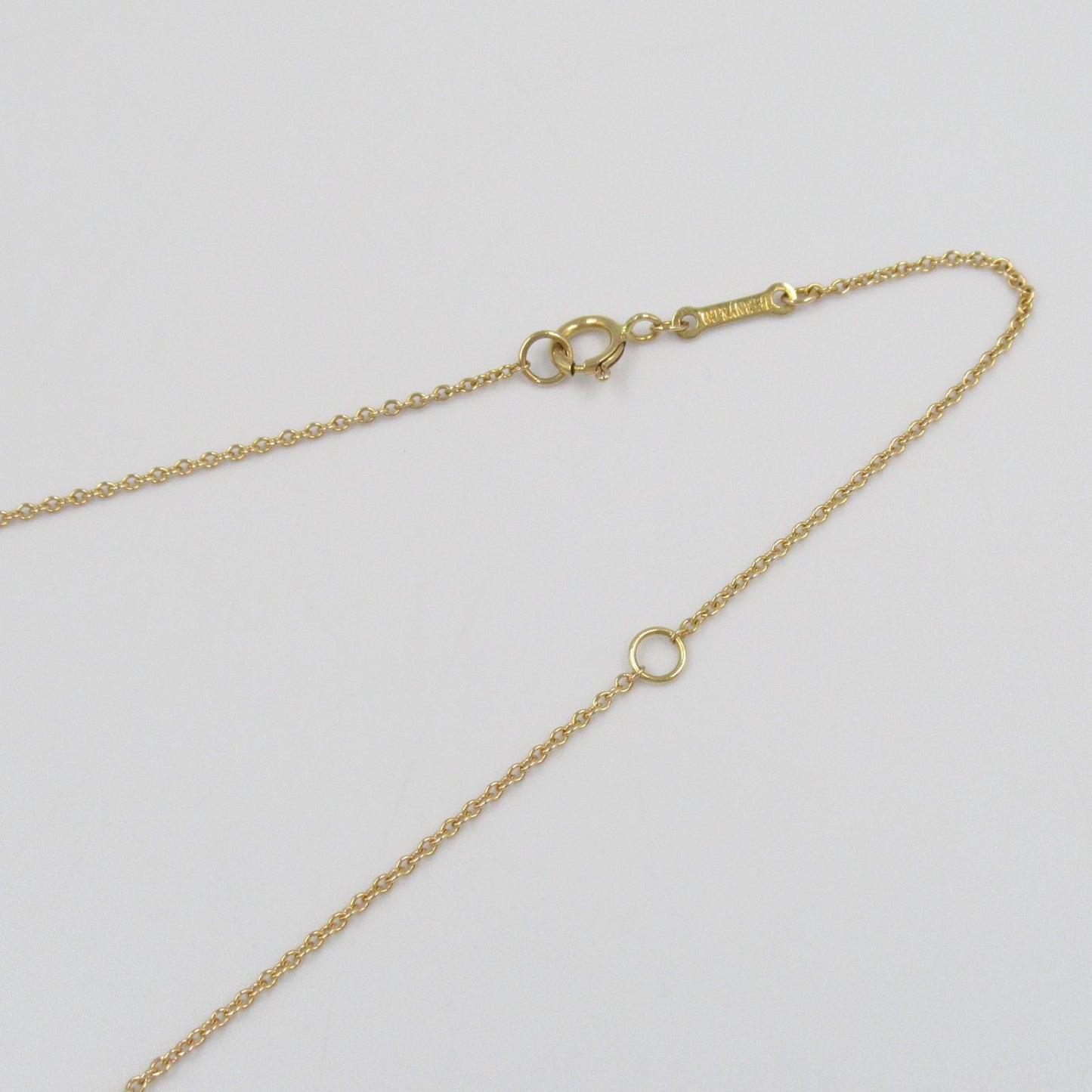 TIFFANY & CO Bean Necklace with Diamonds in 18K Yellow Gold