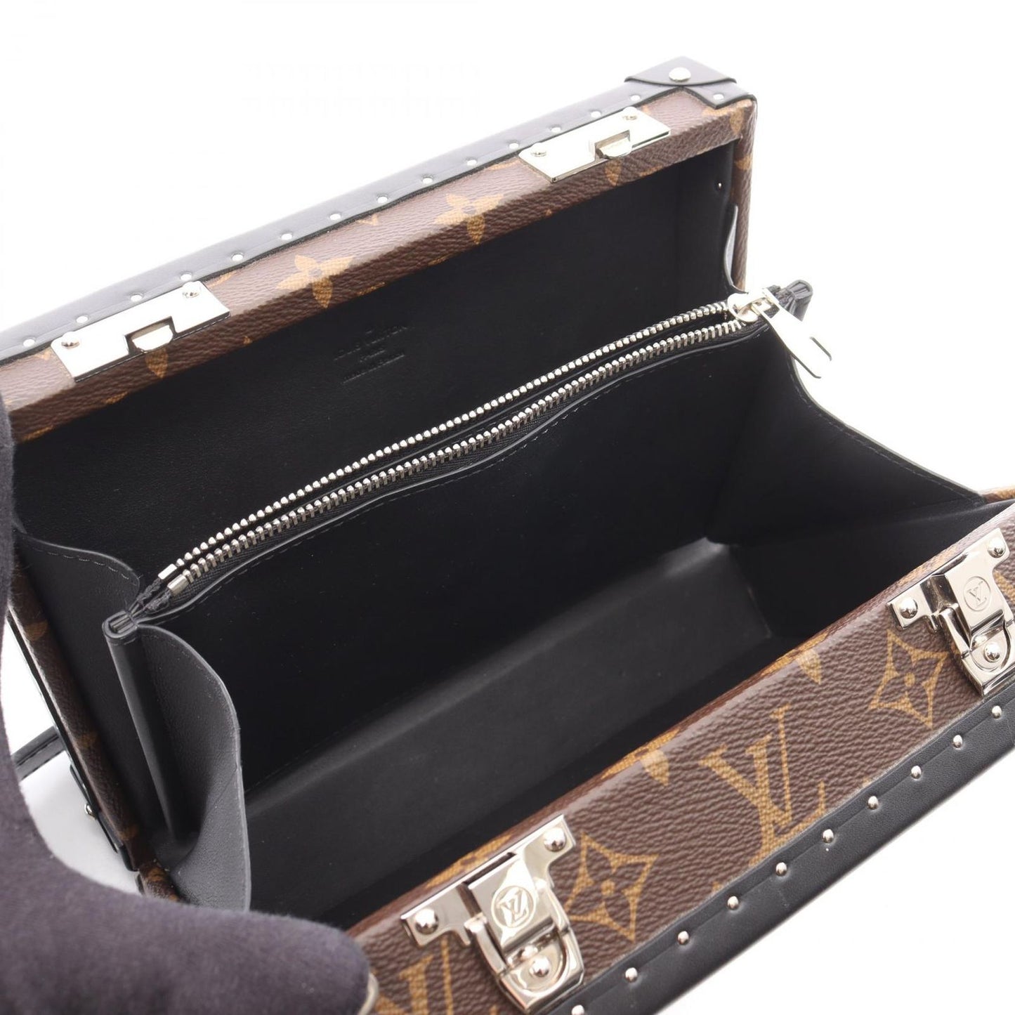 Louis Vuitton Monogram Macassar Clutch Box Shoulder Bag - Exquisite Craftsmanship