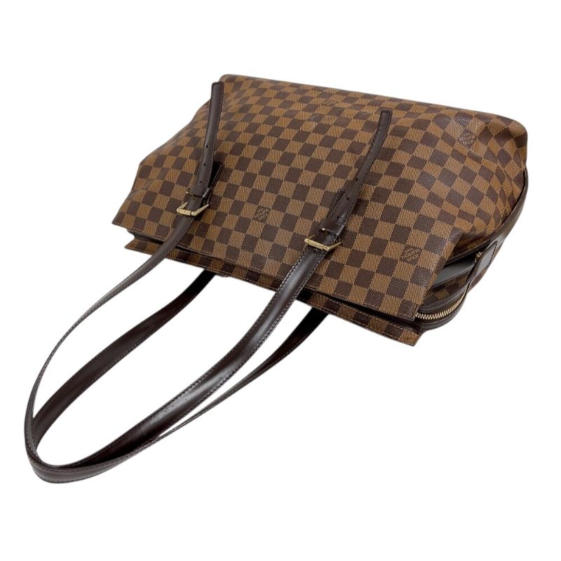 Louis Vuitton Chelsea N51119 Brown Damier Tote Bag with Gold Hardware