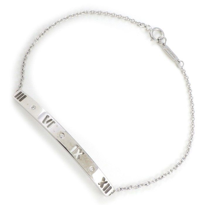 Tiffany & Co. Atlas Diamond Bracelet in K18 White Gold
