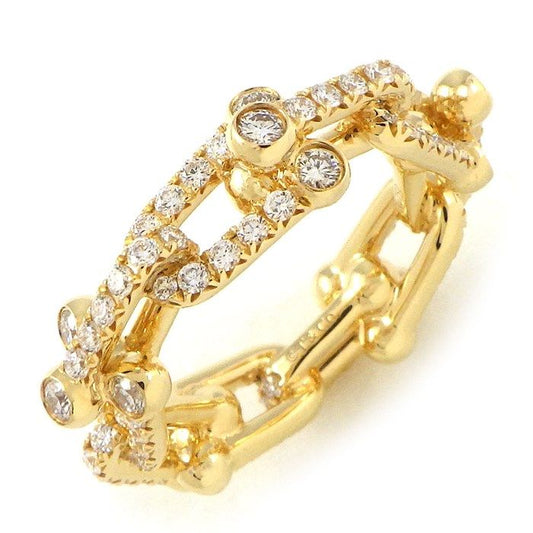 Tiffany & Co. Hardware Link Full Circle Diamond Ring 1.32ct K18YG