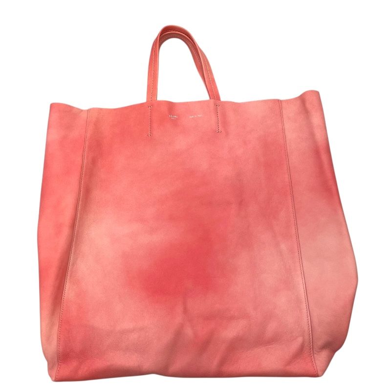 CELINE Pink Leather Horizontal Cabas Tote Bag - Exquisite Craftsmanship