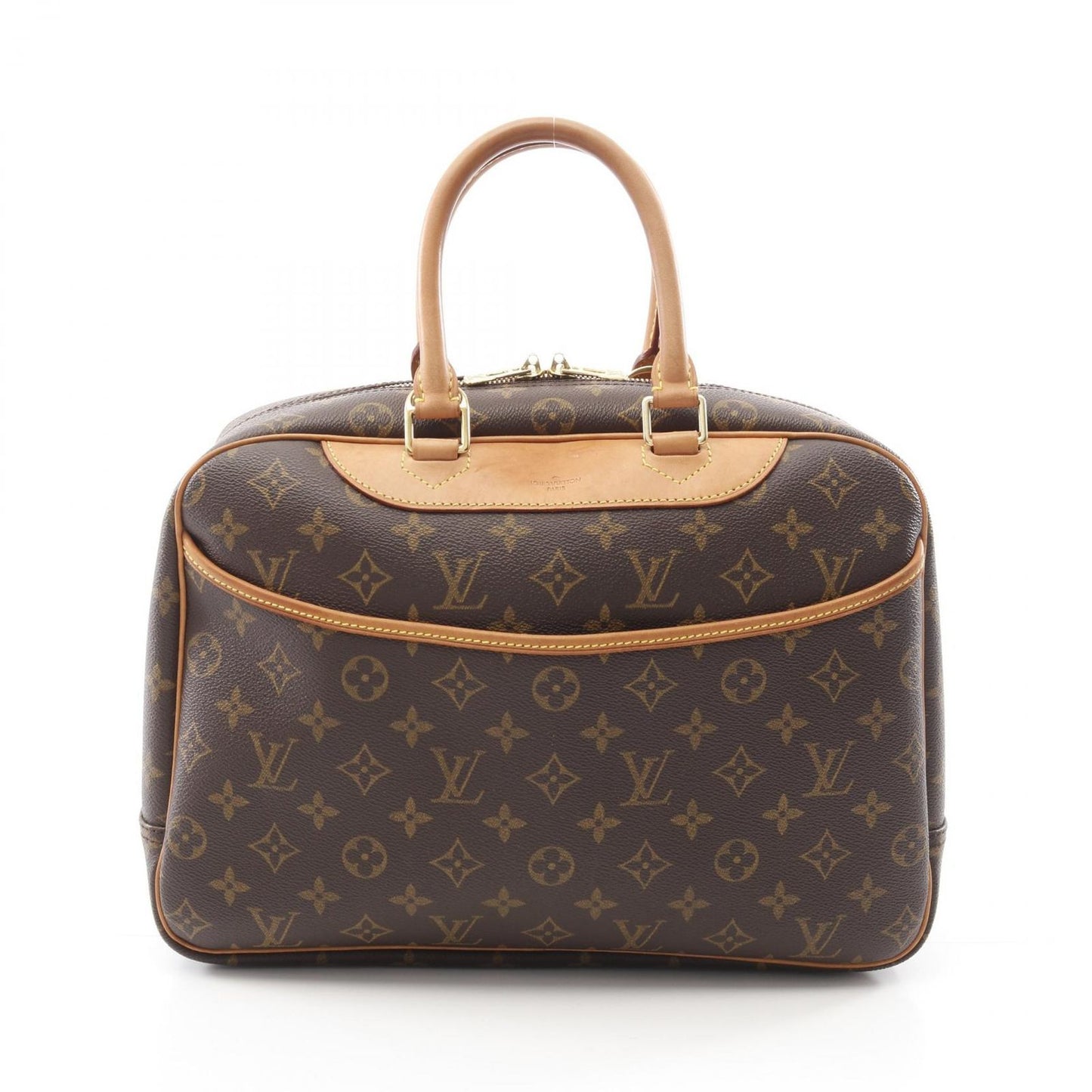 Louis Vuitton Deauville Bowling Vanity Monogram Handbag - Timeless Elegance