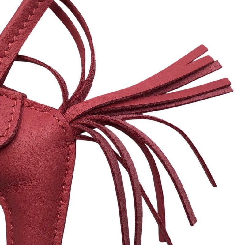 HERMES Rodeo PM Charm in Rose Azalée - Exquisite Craftsmanship