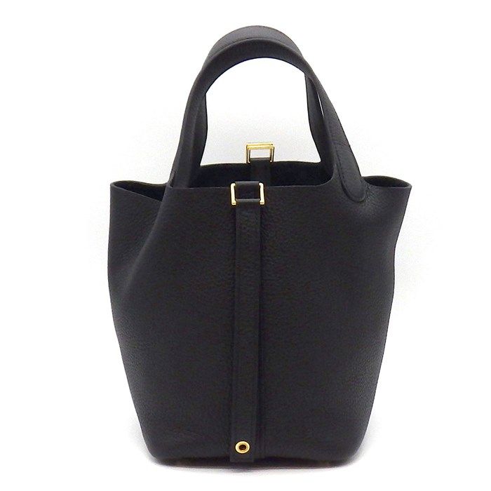 HERMES Picotin Lock PM Handbag - Black Togo Leather, 2024 Edition