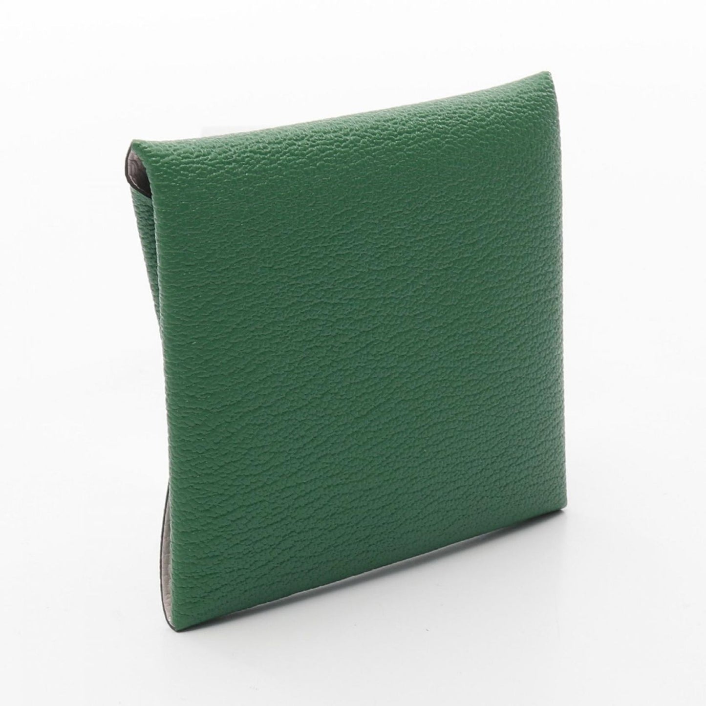 HERMES Bastia Verso Coin Case in Bamboo/Rose Darlene Goat Skin