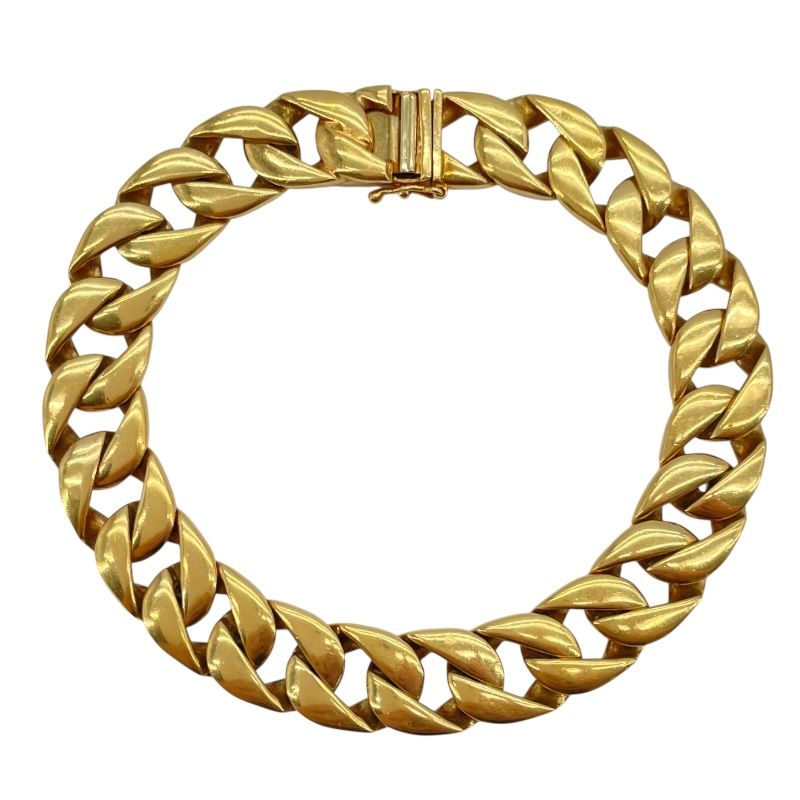 Exquisite K18 Yellow Gold Bracelet - Unisex Luxury Jewelry