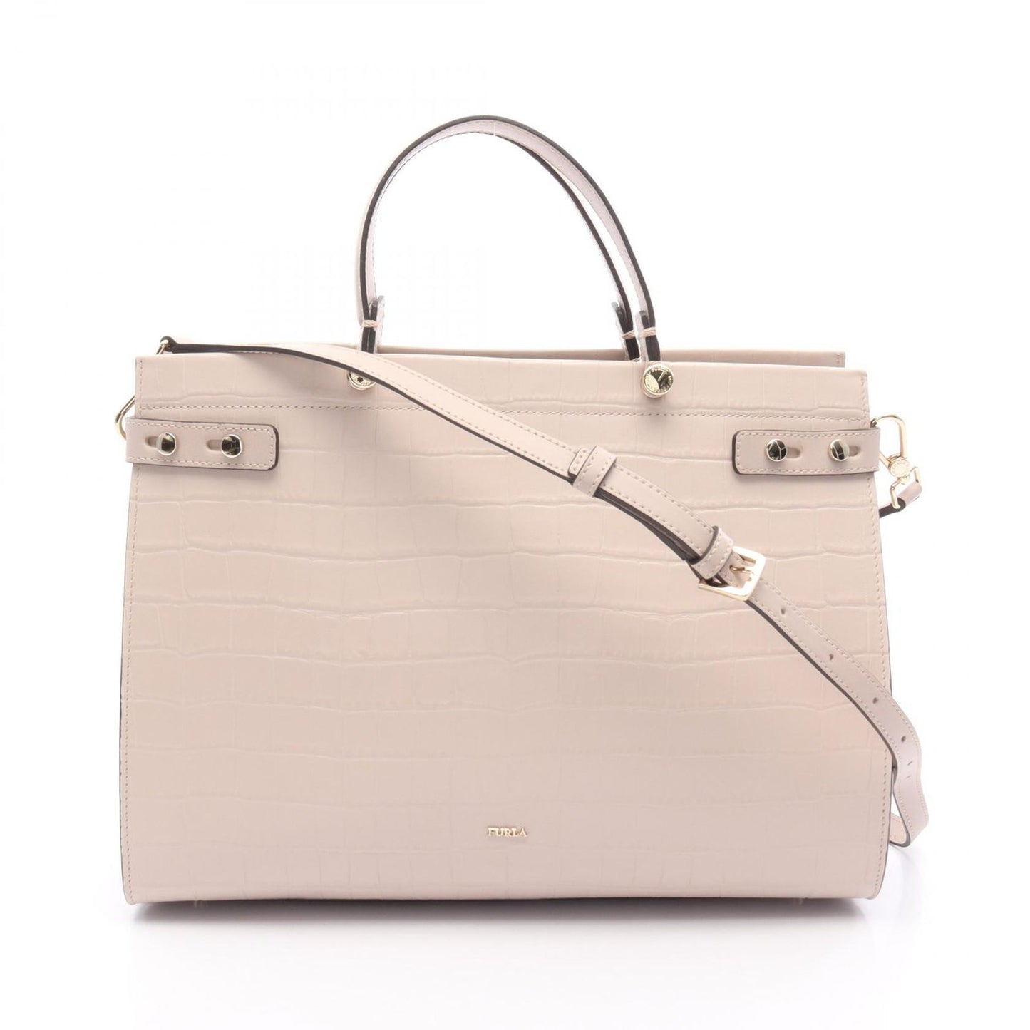 Furla Lady Tote Bag in Pink Leather - Elegant 2-Way Design