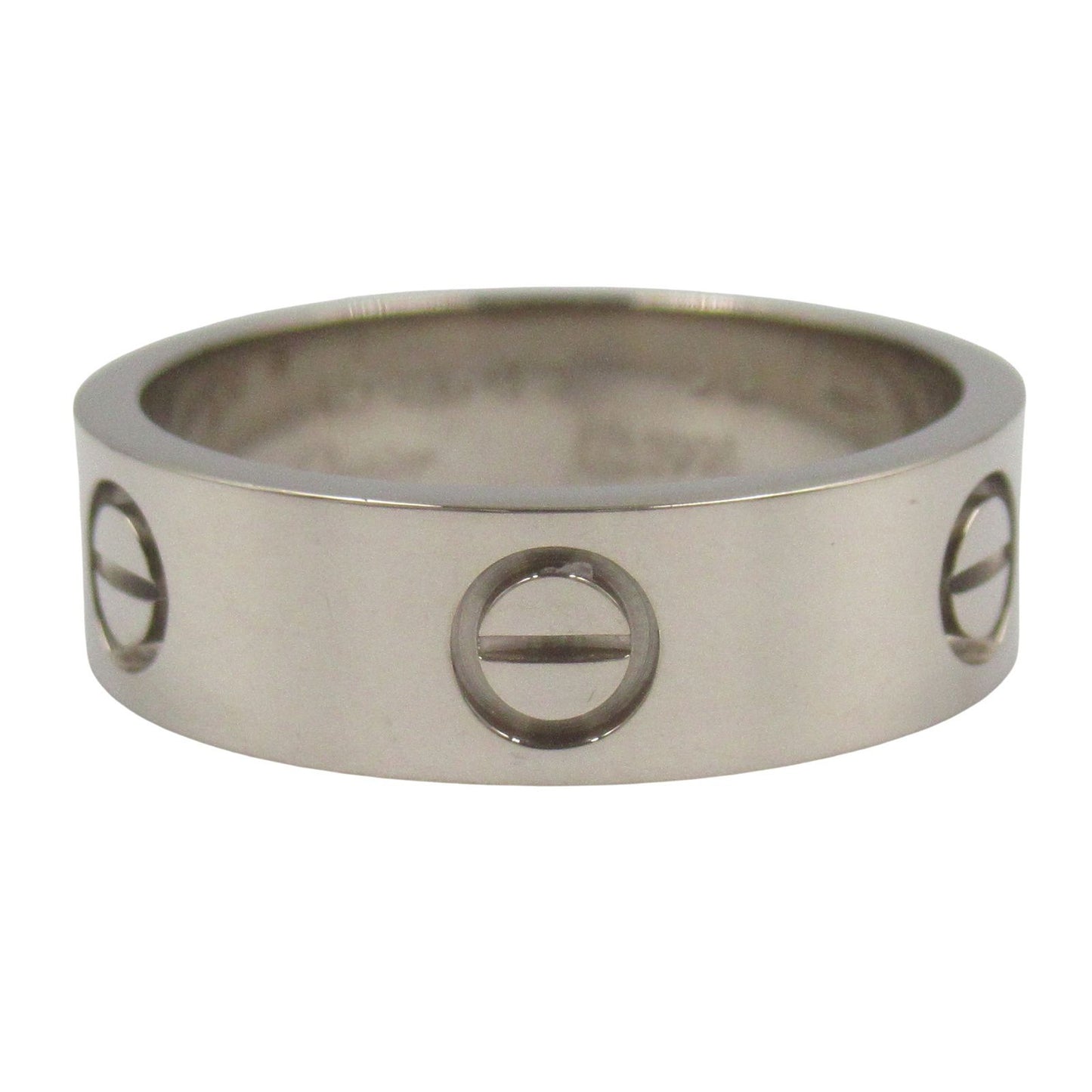 Cartier Love Ring in K18 White Gold - Timeless Elegance