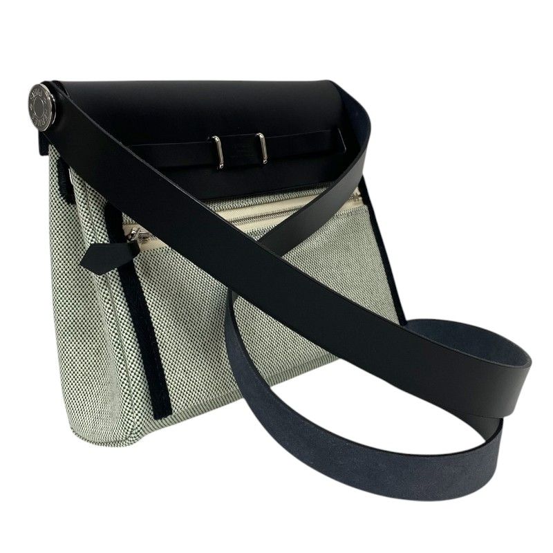 HERMES Mini Aile Bag Zip K刻 in Veil Moiré with Silver Hardware