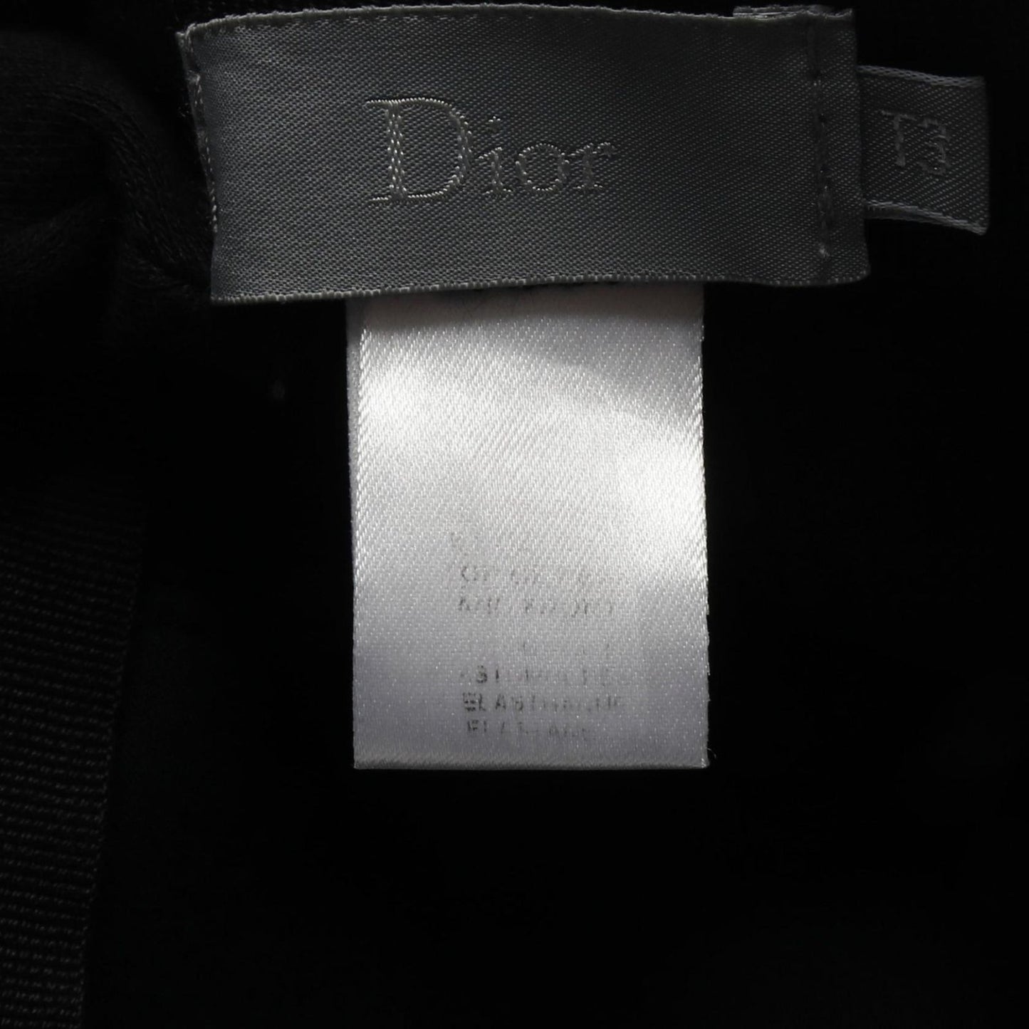 Dior Gray Cotton Cap - Timeless Elegance for the Modern Man