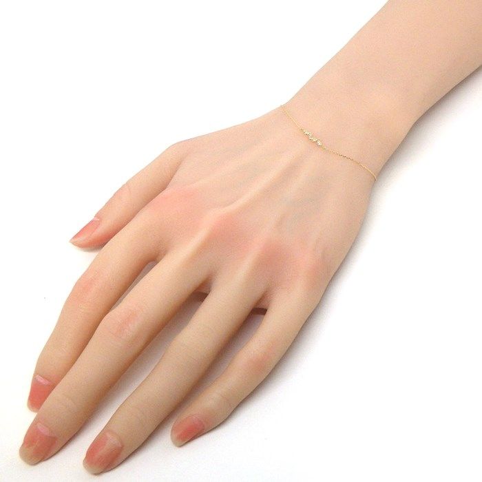 Elegant Wave Motif Diamond Bracelet in 10K Yellow Gold