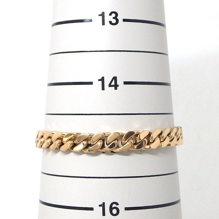 HERMES Kelly Gourmette Lock Motif Bracelet with Diamonds in K18 Pink Gold