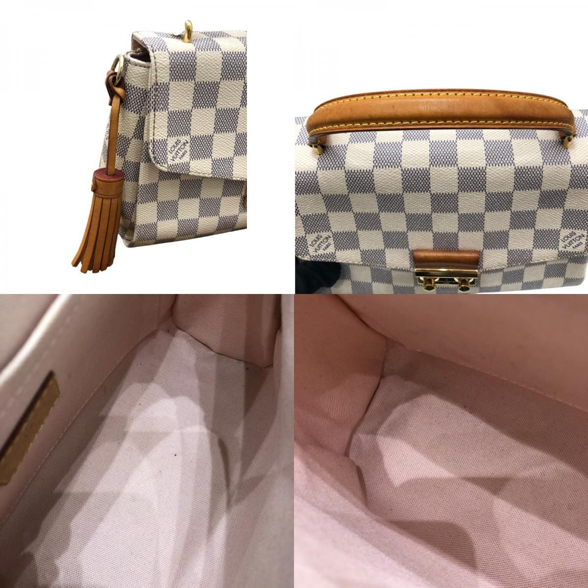 Louis Vuitton Croisette N41581 Ivory Damier Canvas Shoulder Bag