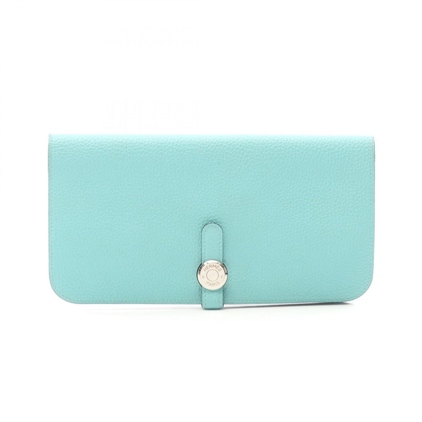 HERMES Dogon Long Wallet in Blue Atoll - Exquisite Craftsmanship