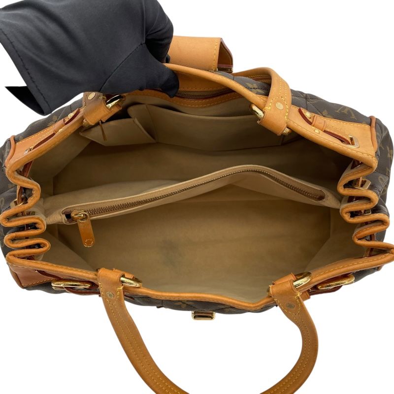 Louis Vuitton Monogram Canvas Shopper Handbag - Brown