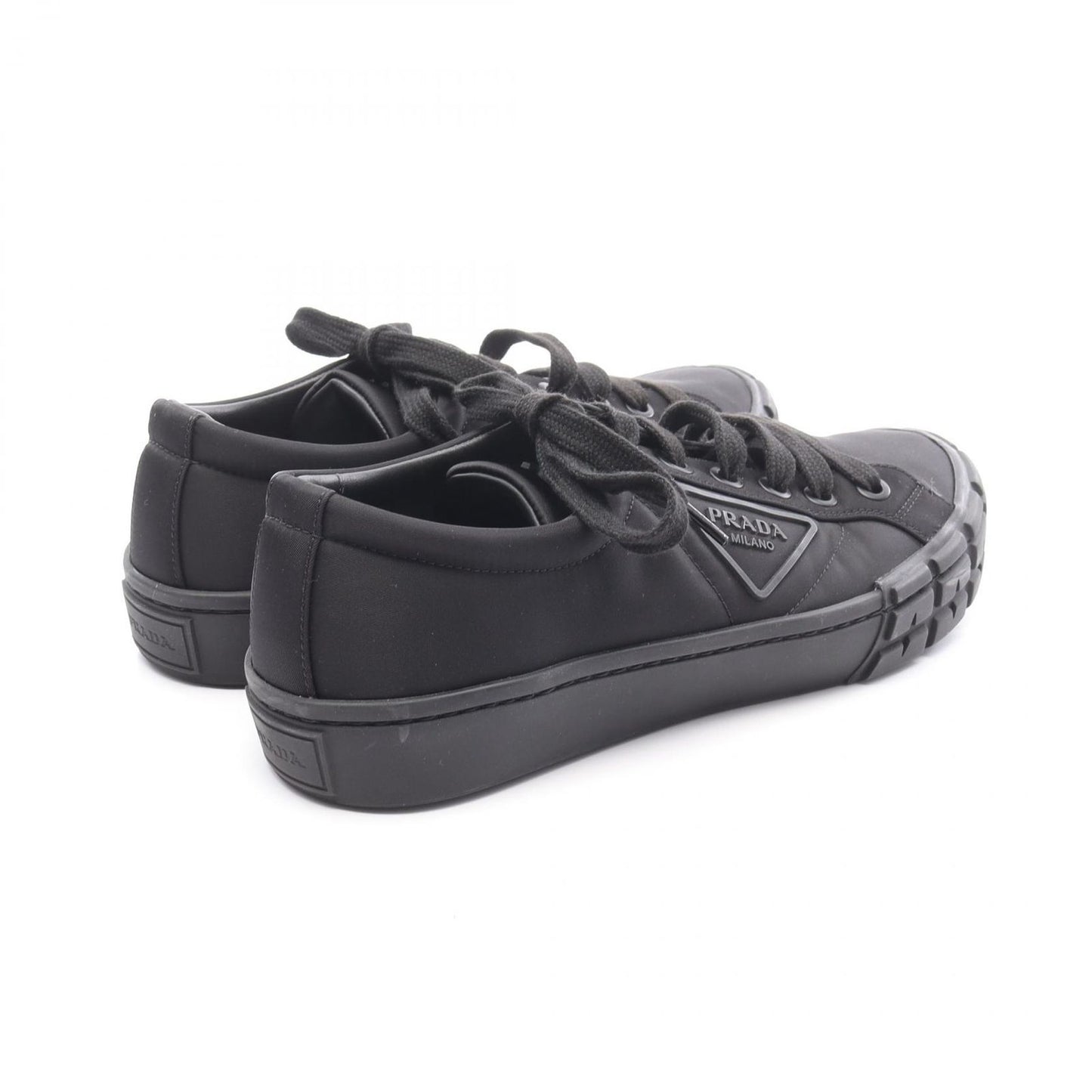 PRADA RE-NYLON Wheel Cassette Sneakers - Timeless Black Elegance