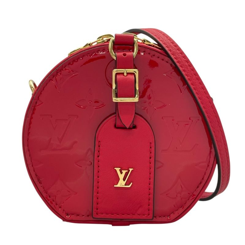 Louis Vuitton Boite Chapeau Souple M90498 in Rouge with Gold Hardware