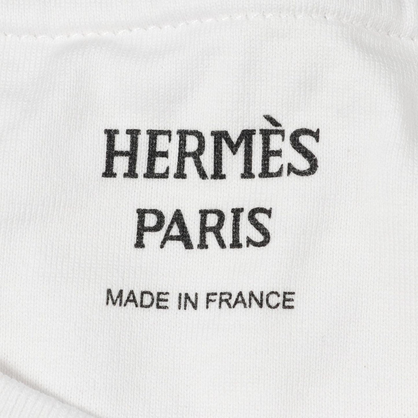 HERMES Mosaic Embroidered Pocket Cotton T-Shirt - Size 44