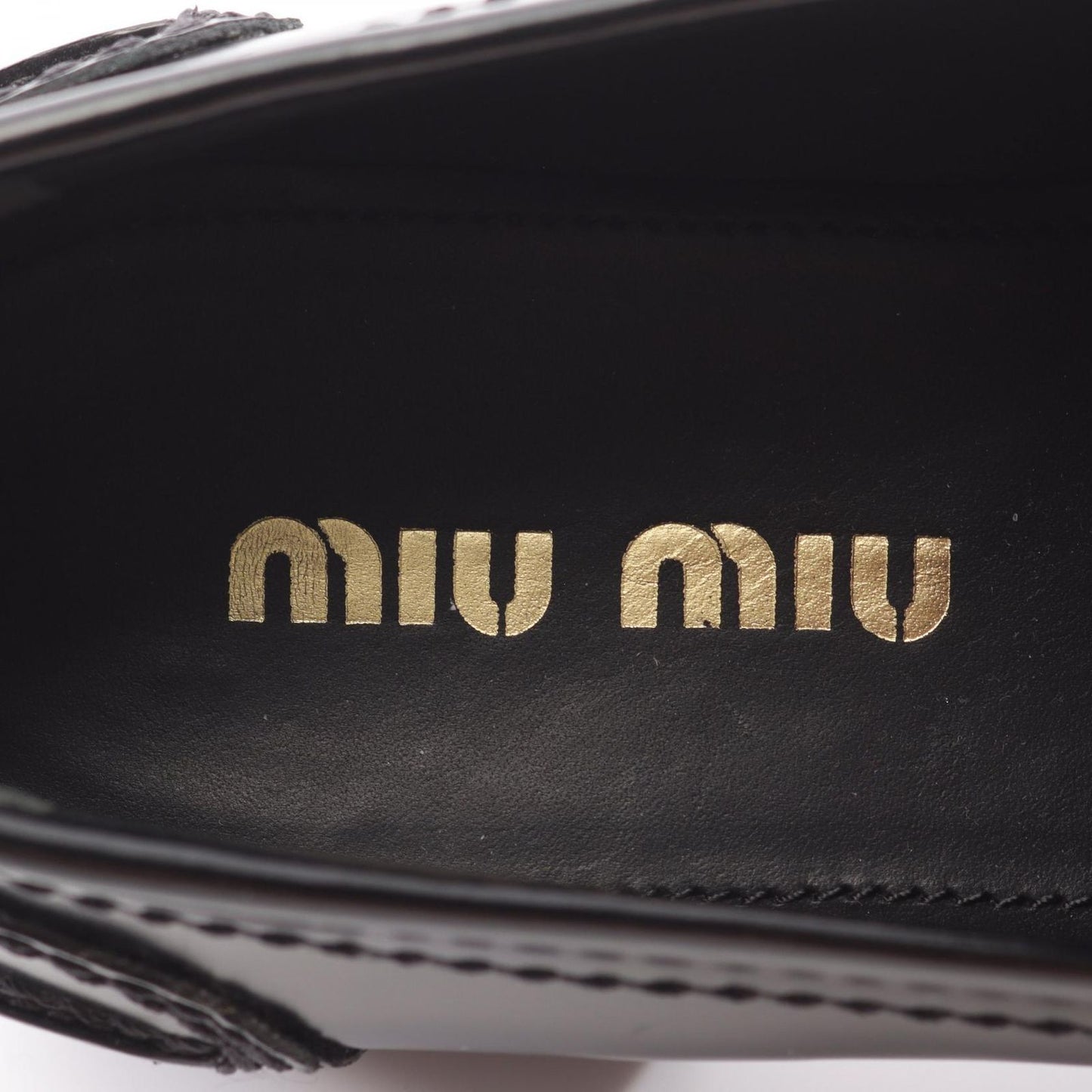 Miu Miu Penny Loafers in Black Leather - Timeless Elegance