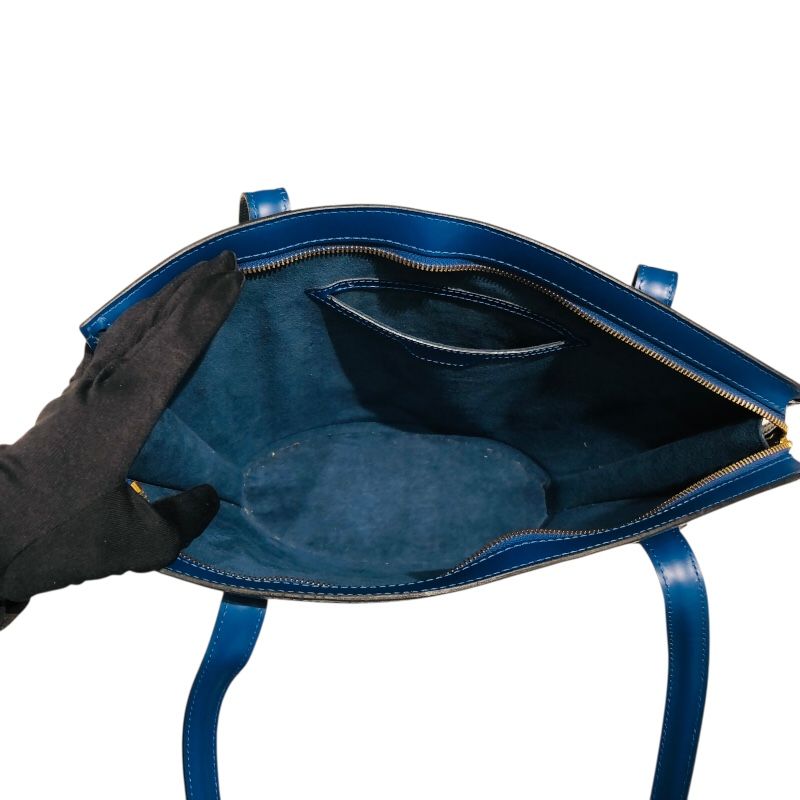 Louis Vuitton Saint Jacques Blue Epi Leather Shoulder Bag