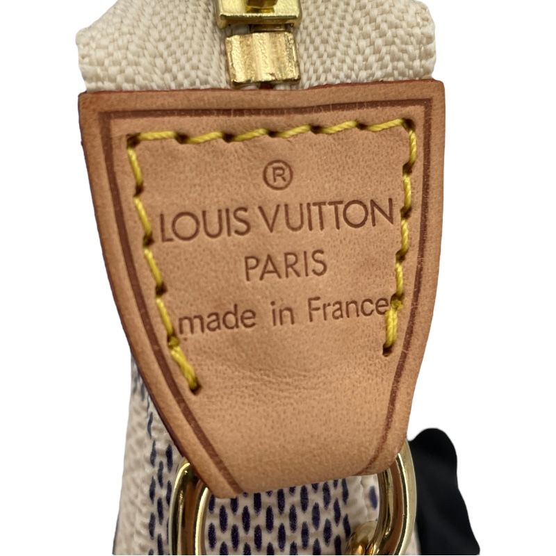 Louis Vuitton Mini Pochette Accessoires N58010 - White Damier Azur