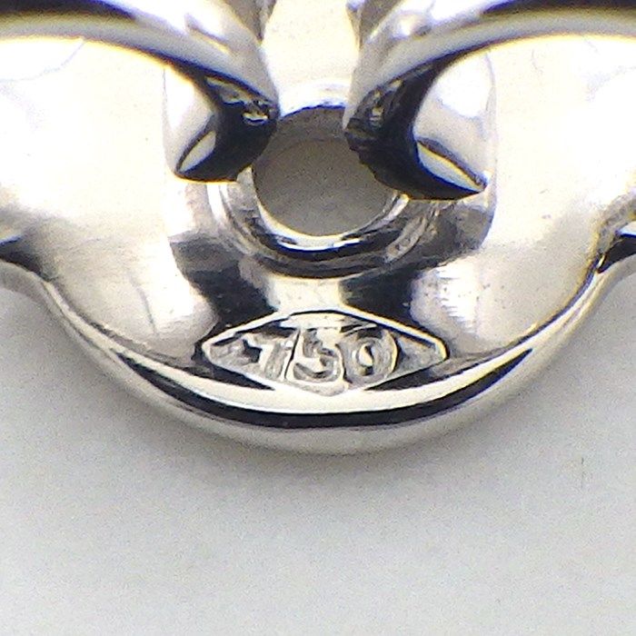 GUCCI GG Running Logo K18 White Gold Earrings - Exquisite Craftsmanship