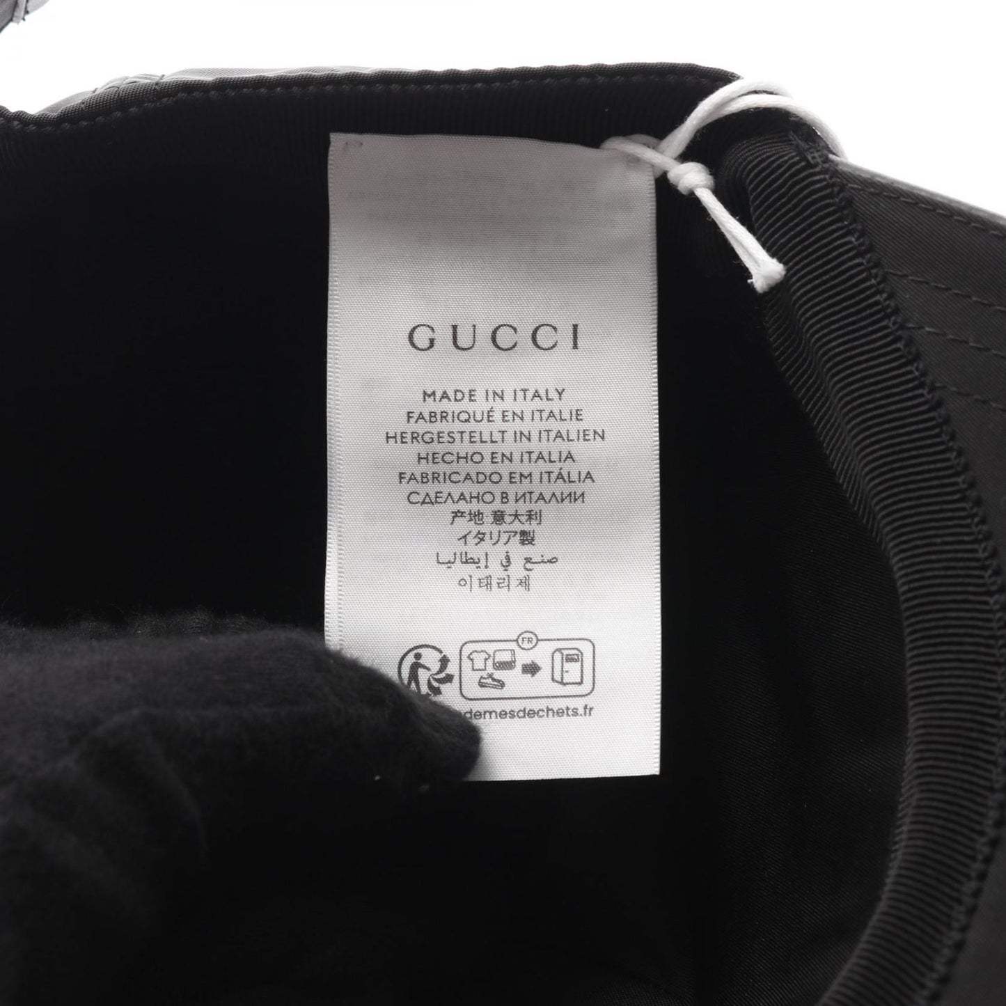 GUCCI Logo Nylon Cap - Black - Exclusive New Arrival